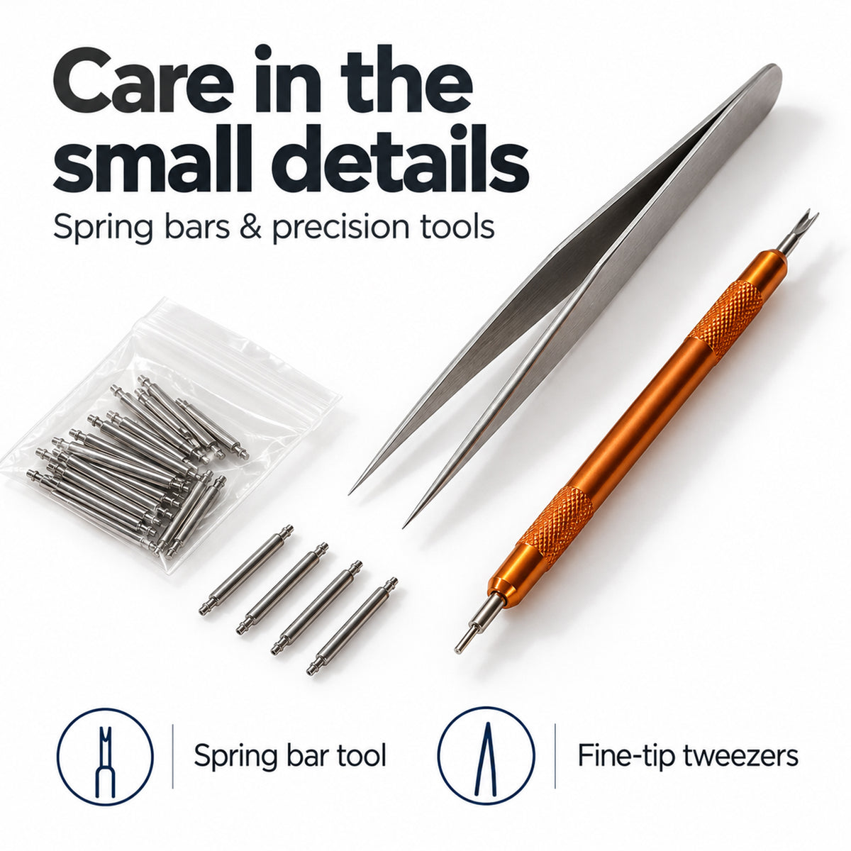 147pcs Professional Watch Repair Tool Kit - Battery Replacement Tools, Link Remover, Spring Bars &amp; Case Opener V32570843 5