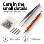 147pcs Professional Watch Repair Tool Kit - Battery Replacement Tools, Link Remover, Spring Bars & Case Opener_8438897_4