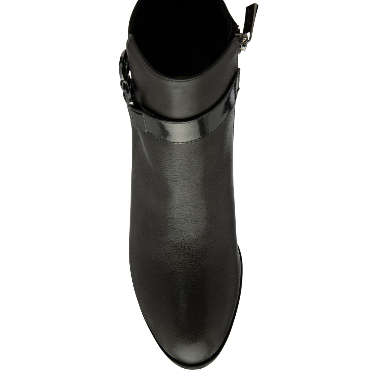 Lotus Amarin Block Heel Ankle Boots With Metallic Chain Detail (Size 8) - Grey V32524935 1