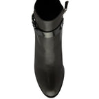 Lotus Amarin Block Heel Ankle Boots With Metallic Chain Detail (Size 8) - Grey_8439261_1
