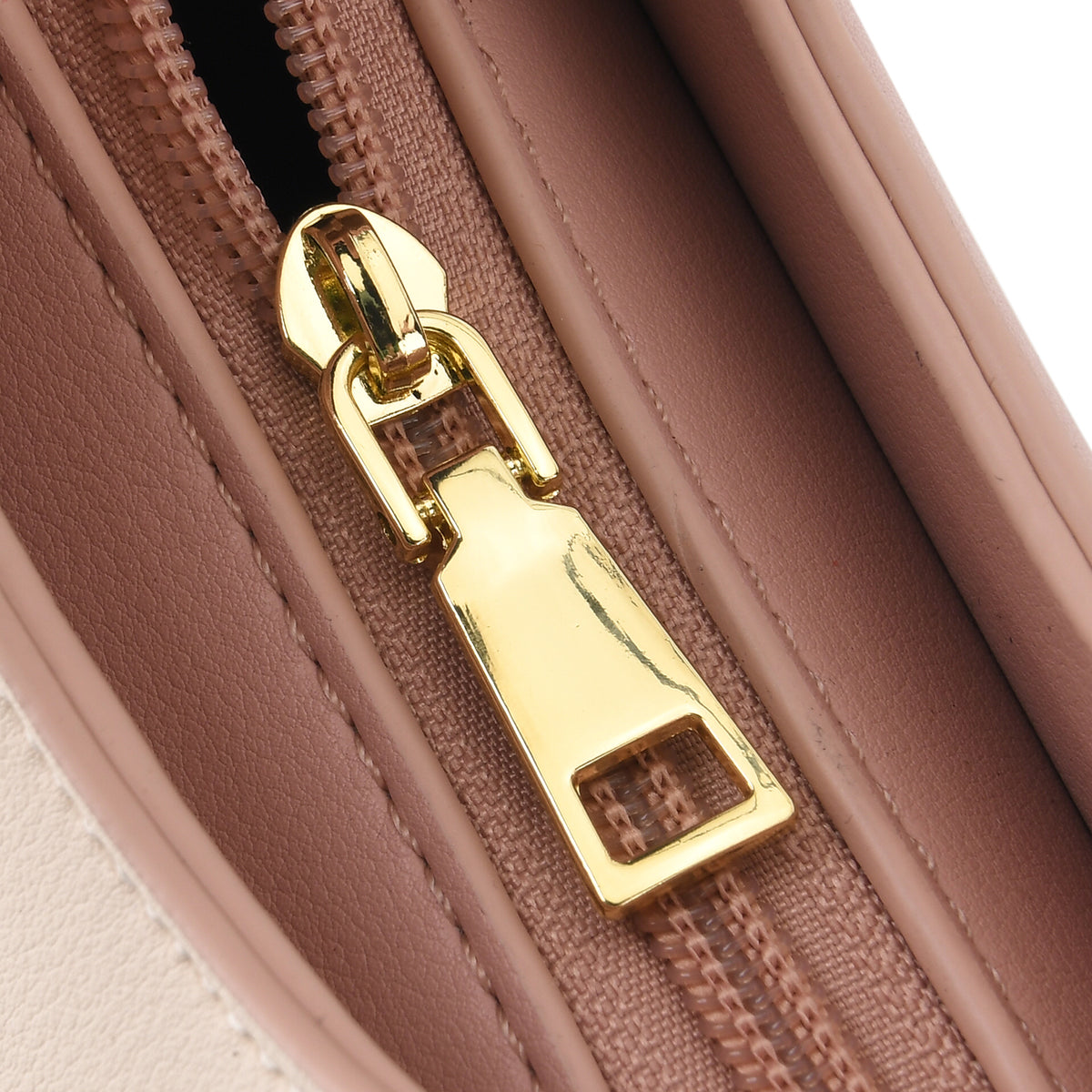 Designer Inspired Tote Handbag with Shoulder Strap - Pink &amp; Off White V32518734 7
