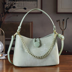 Designer Inspired- Set of 2 Shoulder Handbags with Crossbody Strap - Pistachio_8439278_1