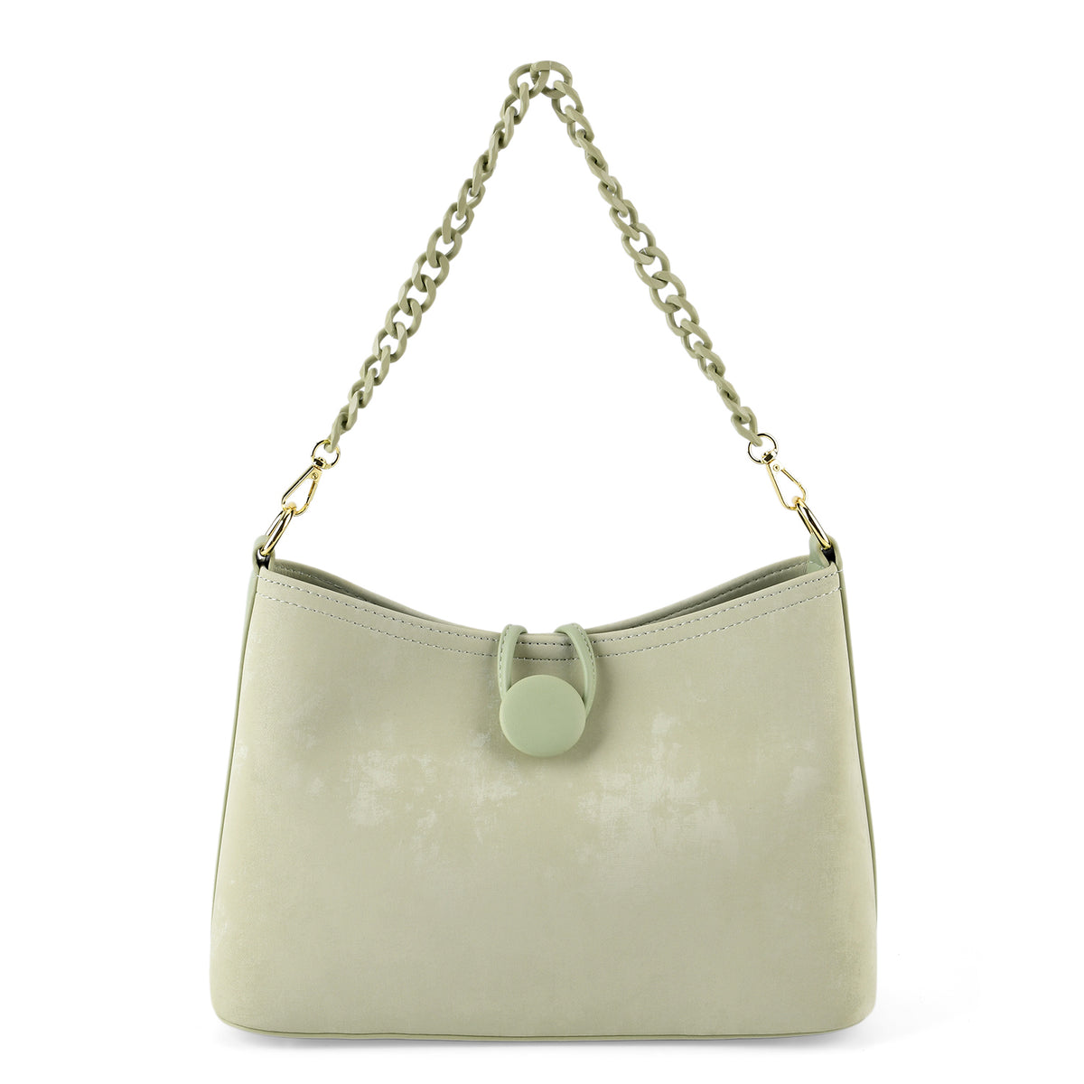 Designer Inspired- Set of 2 Shoulder Handbags with Crossbody Strap - Pistachio V32519432 6