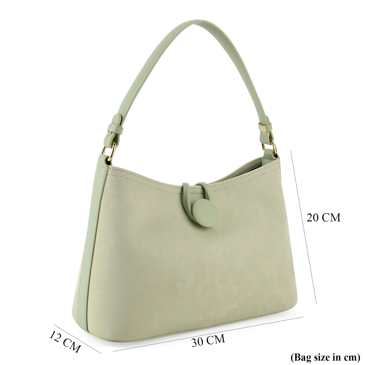 Designer Inspired- Set of 2 Shoulder Handbags with Crossbody Strap - Pistachio V32519432 9