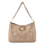 Designer Inspired- Set of 2 Shoulder Handbags with Crossbody Strap - Tan_8439284_5