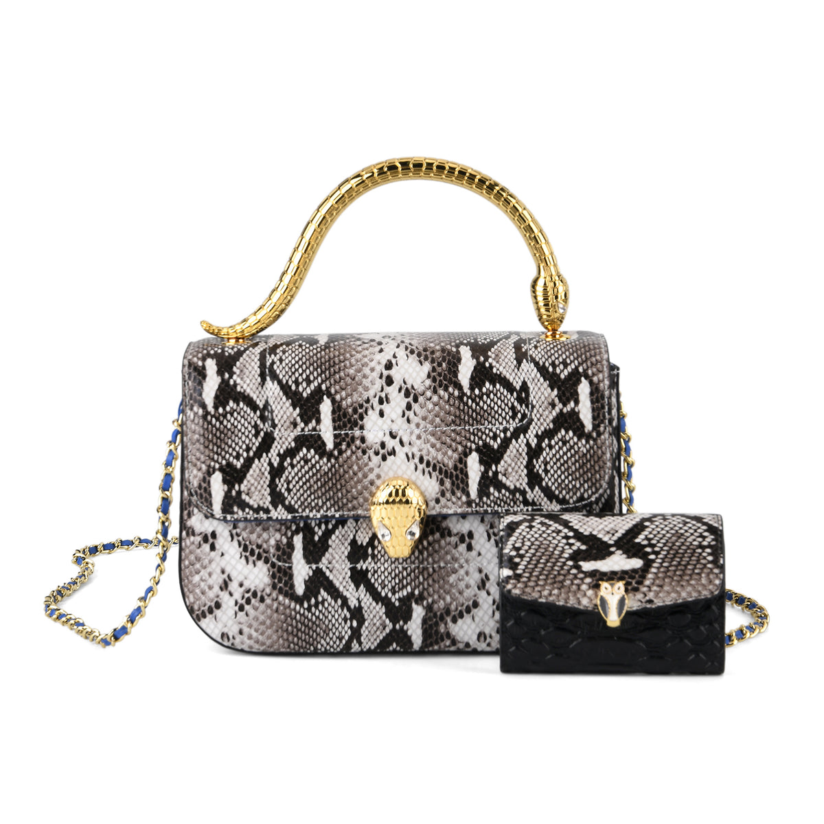 LA MAREY SIGNATURE 100% Premium Leather Handbag with Detachable Sling Strap &amp; Card Holder - Black 8439309 0