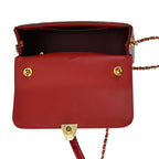 LA MAREY SIGNATURE 100% Premium Leather Handbag with Detachable Sling Strap & Card Holder - Burgundy_8439310_5