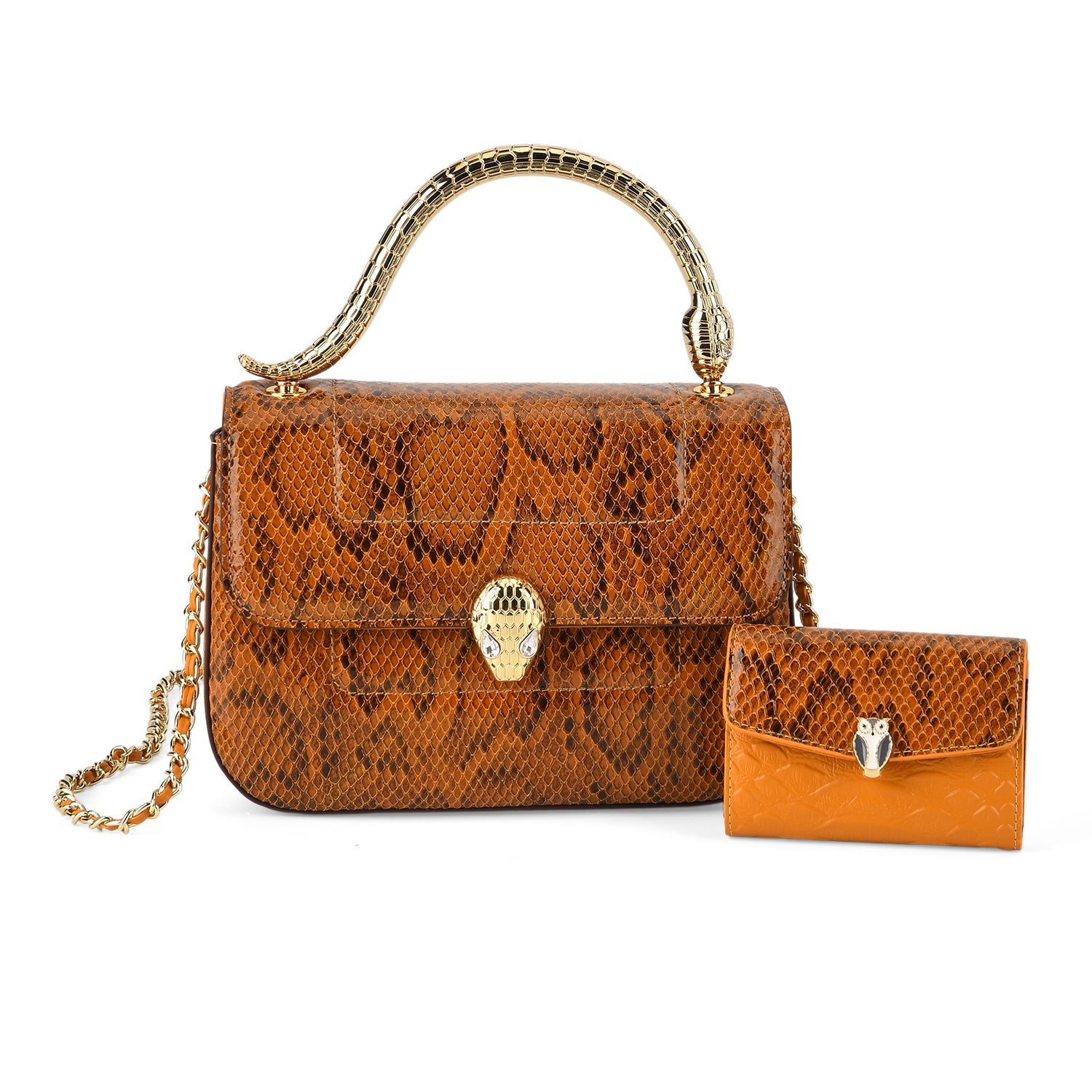 LA MAREY SIGNATURE 100% Premium Leather Handbag with Detachable Sling Strap &amp; Card Holder - Brown 8439311 0