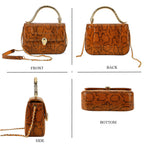 LA MAREY SIGNATURE 100% Premium Leather Handbag with Detachable Sling Strap & Card Holder - Brown_8439311_4
