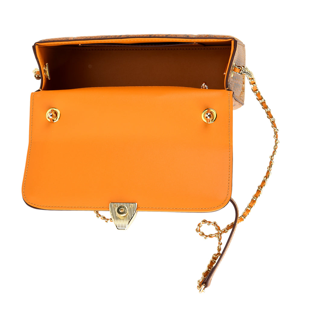 LA MAREY SIGNATURE 100% Premium Leather Handbag with Detachable Sling Strap & Card Holder - Brown_8439311_5