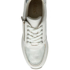 Lotus Tenno Womens Leather Sneakers With Side Zip (Size 6) - White_8439462_1