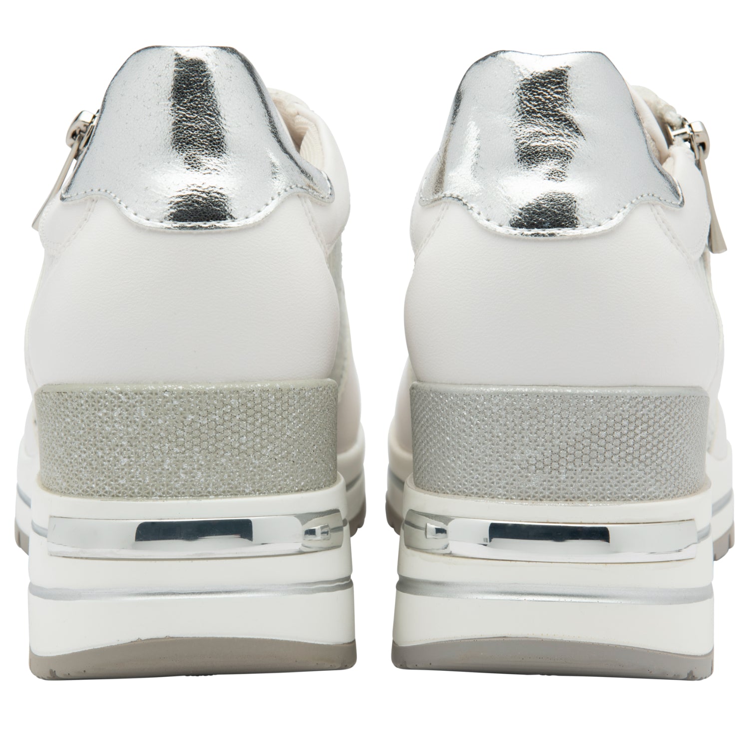 Lotus Tenno Womens Leather Sneakers With Side Zip (Size 6) - White V32525958 3
