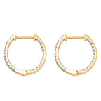 D'Joy - Moissanite Full Hoop Earring in Yellow Gold Plated Sterling Silver_8439703_4