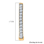 D'Joy - Moissanite Full Hoop Earring in Yellow Gold Plated Sterling Silver_8439703_5