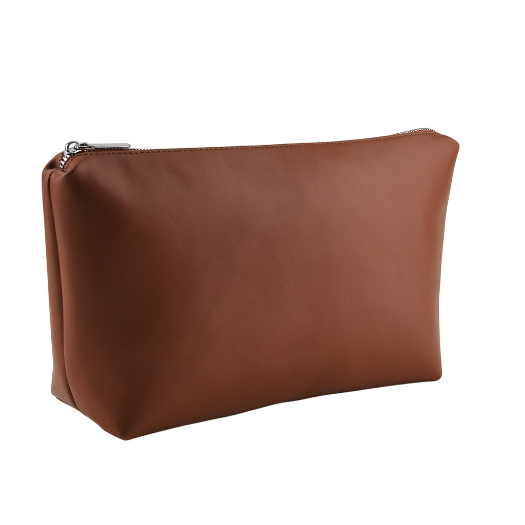 La Marey Designer Inspired Sculptured Handle Tote With Inside Pouch - Red_8441415_7