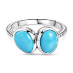 D'Joy Sleeping Beauty Turquoise Ring in Rhodium Overlay Sterling Silver 2.58 Ct._8447259
