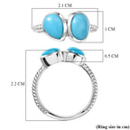 D'Joy Sleeping Beauty Turquoise Ring in Rhodium Overlay Sterling Silver 2.58 Ct._8447259_5