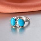 D'Joy Sleeping Beauty Turquoise Ring in Rhodium Overlay Sterling Silver 2.58 Ct._8447260_2