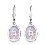 D'Joy Natural Kunzite Solitaire Lever Back Earring in Platinum Overlay Sterling Silver 13.02 Ct._8447369_4