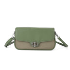 Designer Inspired - Convertible Dual-Strap Convertible Baguette Crossbody & Shoulder Bag - Basil Green_8447415_5