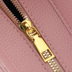 Designer-Inspired Structured Handbag with Crossbody Strap - Pink_8447540_6