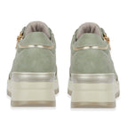 Ladies Dawlish Sports Luxe Sneakers With Lace-Up & Side Zip Closure (Size 4) - Moss_8447578_2