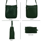 Genuine Leather Crossbody Bag - Green_8448125_4