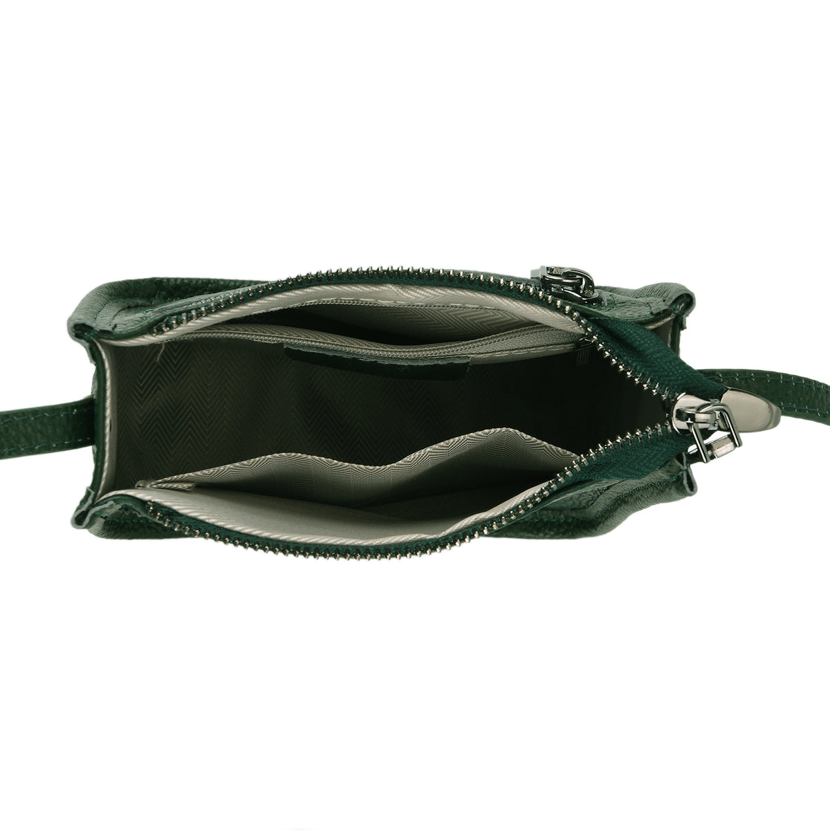 Genuine Leather Crossbody Bag - Green V32514480 6