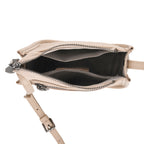 Genuine Leather Crossbody Bag - Apricot_8448126_5