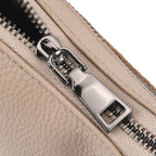 Genuine Leather Crossbody Bag - Apricot_8448126_6