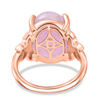 D'Joy Natural Kunzite Oval Cut Solitaire Ring in Rose Gold Plated Sterling Silver 11.24 Ct._8448237_4