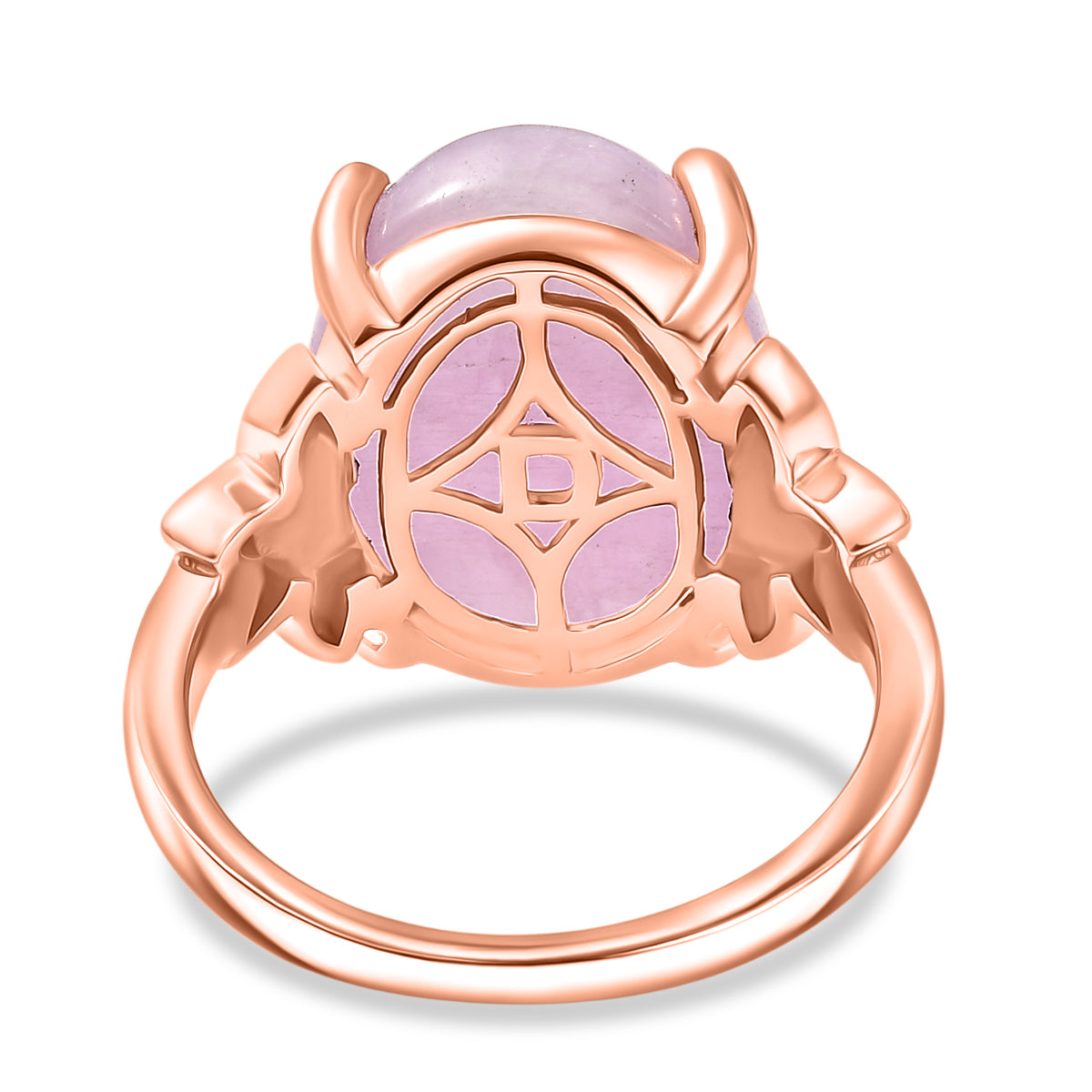 D'Joy Kunzite Oval Cut Solitaire Ring in Rose Gold Plated Sterling Silver 11.24 Ct. V32514108 5