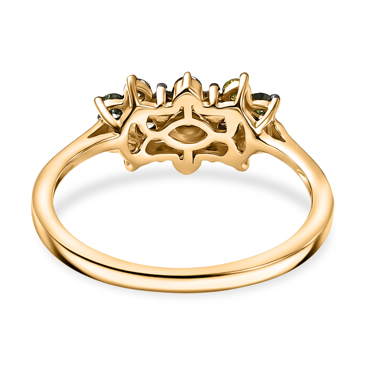 D'Joy Yellow Diamond, Multi Diamond Cluster Ring in 18K Vermeil Yellow Gold Plated Sterling Silver 8448520 5