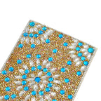 Livmore 6-Piece Beaded Stationery Gift Set (inc. 1 x Decorative Box, 5 x Pens, & 1 x Diary) - Silver & Blue_8457950_6