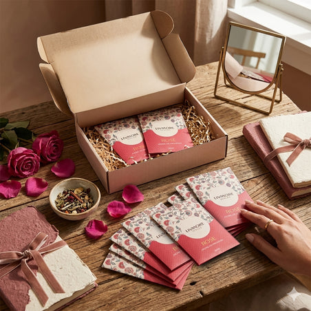 Livmore Set of 10 Rose Fragrance Sachets (Size 8 x 9Cm) 8457952 2