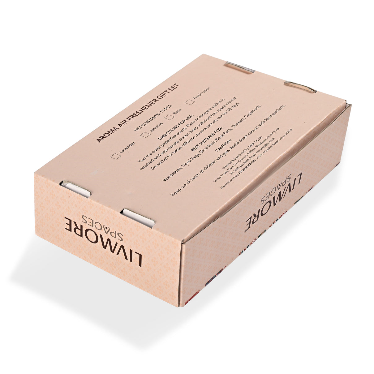 Livmore Set of 10 Jasmine Fragrance Sachets (Size 8 x 9Cm) 8457953 8