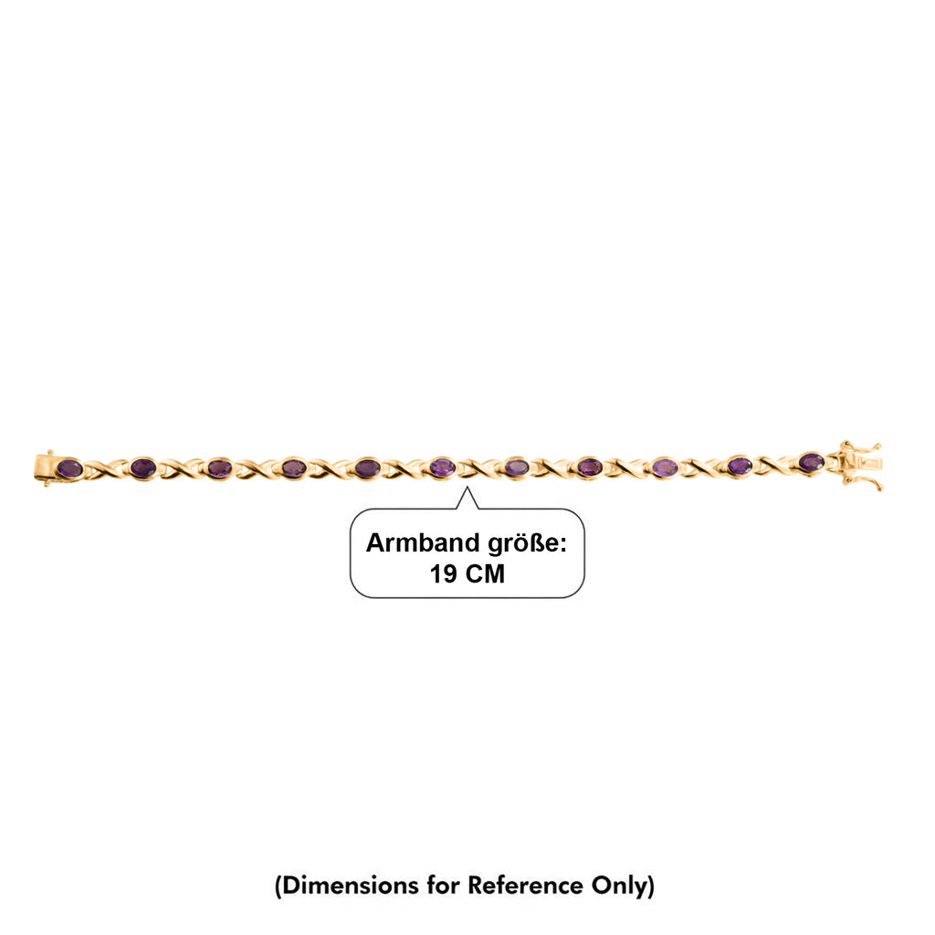 EverTrue African Amethyst Bracelet (Size - 7.5) with GB Lock Box 4.57 cts_8464388_4