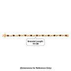 Royal Bali Collection - EverTrue Red Garnet Bracelet (Size - 7.5) with GB Lock Box in Yellow Gold Tone 6.25 Ct._8465317_6