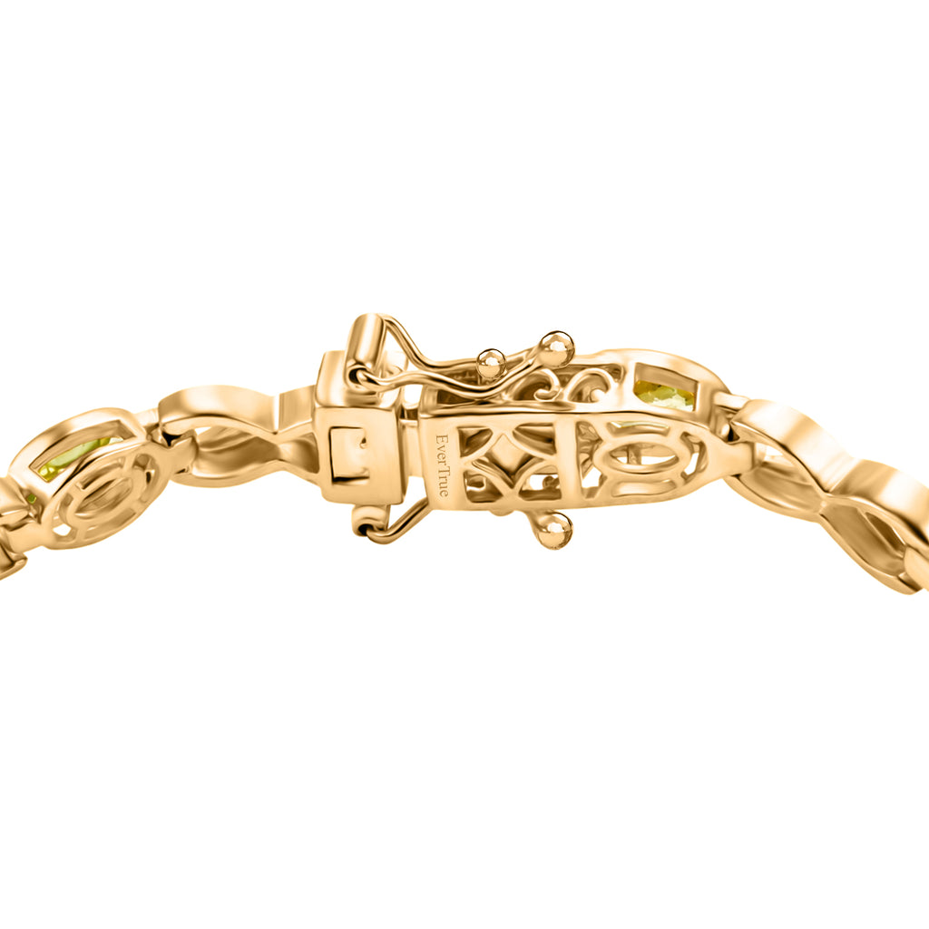 EverTrue Peridot Bracelet (Size - 7.5) with GB Lock Box in Yellow Gold Tone 5.40 Ct._8465320_3