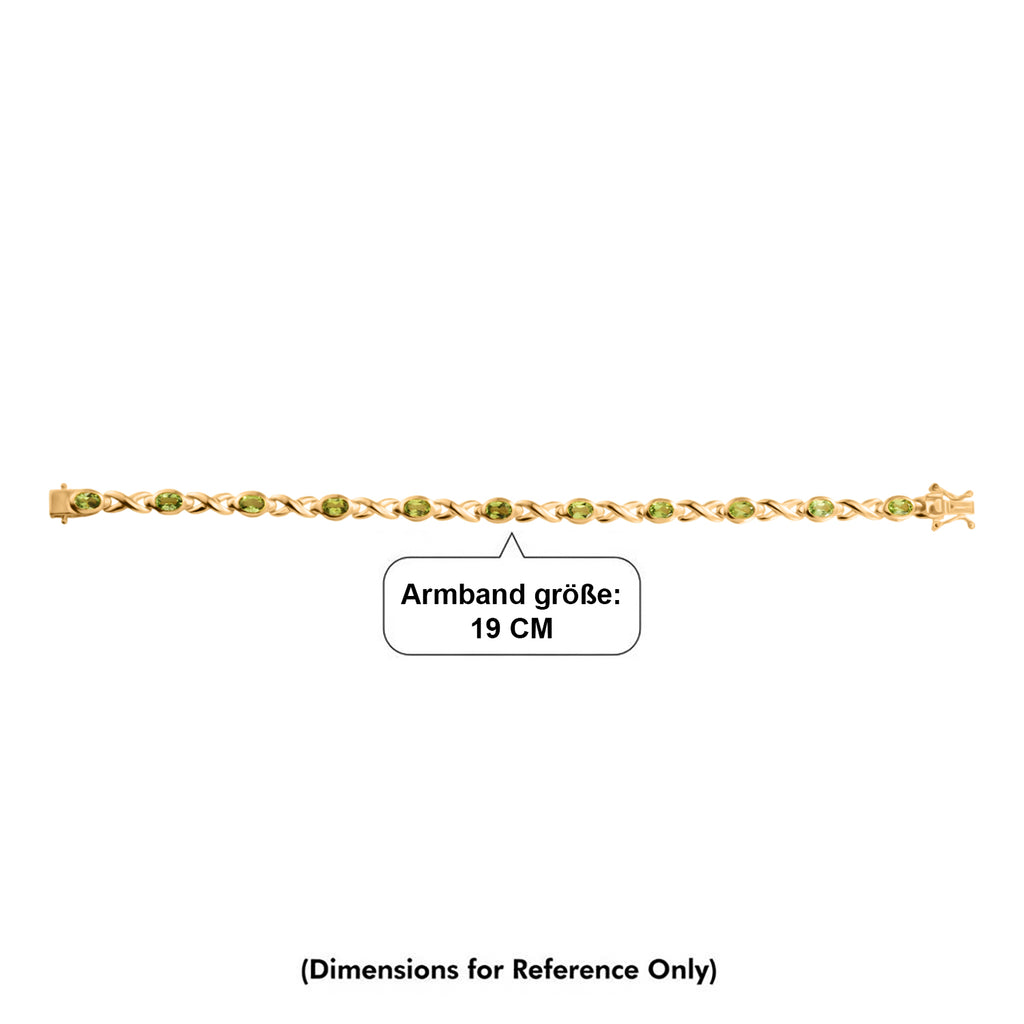 EverTrue Peridot Bracelet (Size - 7.5) with GB Lock Box in Yellow Gold Tone 5.40 Ct._8465320_4