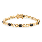 Black Spinel Bracelet (Size - 7) with GB Lock Box 6.00 Ct._8465322
