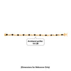 Royal Bali Collection - EverTrue Black Spinel Bracelet (Size - 7.5) with GB Lock Box in Yellow Gold Tone 6.60 Ct._8465323_4