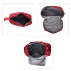 Designer Inspired-  3 Pcs Quilted Travel Bag Set - Burgundy_8465882_7