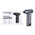 Mini Handheld 130,000 RPM Turbo Jet Fan & Air Duster with LED Light - Aluminum Electric Blower - Dark Blue_8466016_7