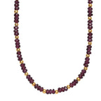 Natural AAA Radiant Ember Garnet Necklace (Size - 18+2 EXT) in 18K Vermeil Yellow Gold Plated Sterling Silver 46.00 Ct, Silver Wt. 5.07 Gms_8466034_3