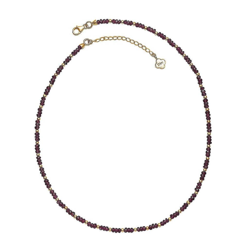 Natural AAA Radiant Ember Garnet Necklace (Size - 18+2 EXT) in 18K Vermeil Yellow Gold Plated Sterling Silver 46.00 Ct, Silver Wt. 5.07 Gms_8466034_4