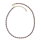 Natural AAA Radiant Ember Garnet Necklace (Size - 18+2 EXT) in 18K Vermeil Yellow Gold Plated Sterling Silver 46.00 Ct, Silver Wt. 5.07 Gms_8466034_4