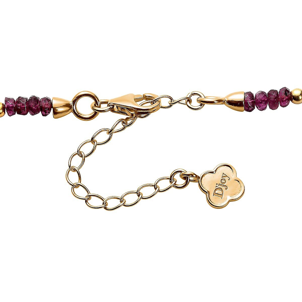Natural AAA Radiant Ember Garnet Necklace (Size - 18+2 EXT) in 18K Vermeil Yellow Gold Plated Sterling Silver 46.00 Ct, Silver Wt. 5.07 Gms V32520987 7