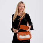 LA MAREY 2-Piece Sling Crossbody Bag & Matching Wallet Combo - Pumkin Orange_8466112_3