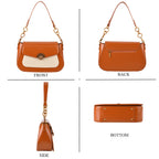 LA MAREY 2-Piece Sling Crossbody Bag & Matching Wallet Combo - Pumkin Orange_8466112_4
